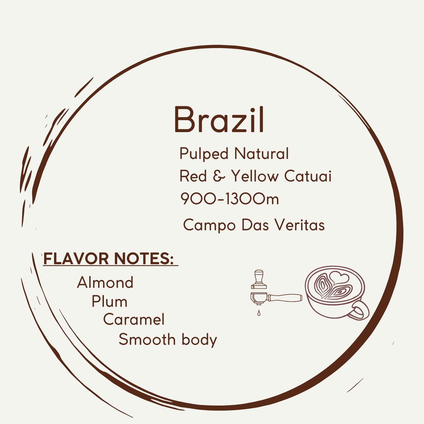 Roasted Coffee Beans - Brazil250g